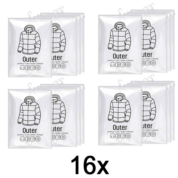 4x Viseće vakuumske vreće za pohranu (4 kom) | VACUHANG