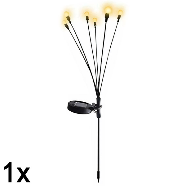 1x Solarni svjetlosni lanac sa 6 LED žarulja | SOMPEX