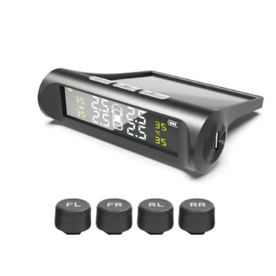 Sustav za nadzor tlaka u gumama - 4 senzora, Solarno + USB, IPX7 | TIREPRESS